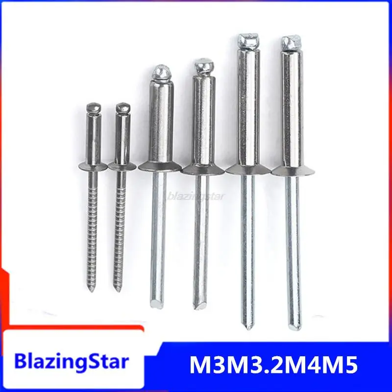 

20 шт., заклепки M3 M3.2 M4 M5 304 из нержавеющей стали