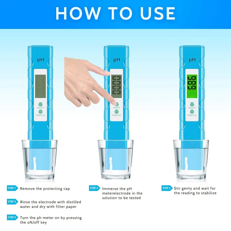 

HLZS-2 Pack Water Quality Tester Digital PH Meter and Digital TDS Meter Kit with ATC for Drinking Water Hydroponics Aquarium
