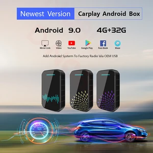 android 9 0 wireless 432g carplay ai box support mirror link split screen wireless carplay for cars with original carplay free global shipping