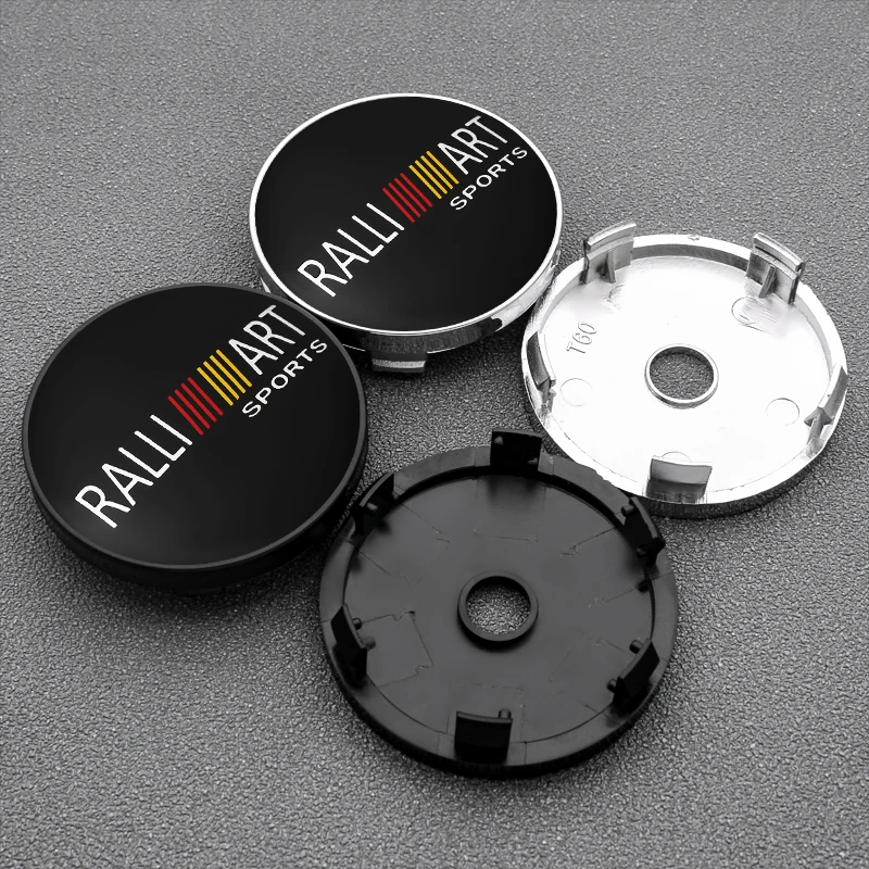 

4pcs 56+60mm Car Wheel Center Hub Cap Wheel Sticker Styling For Mitsubishi Ralliart ASX Outlander Lancer EX Pajero Accessories