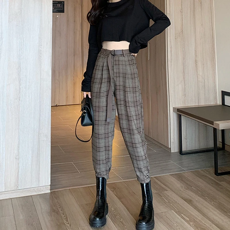 

Corduroy Joggers Cargo Pants Women Fall Y2K Indie Kahaki High Waist E Girl Straight Aesthetic Trousers Female 90s Streetwear