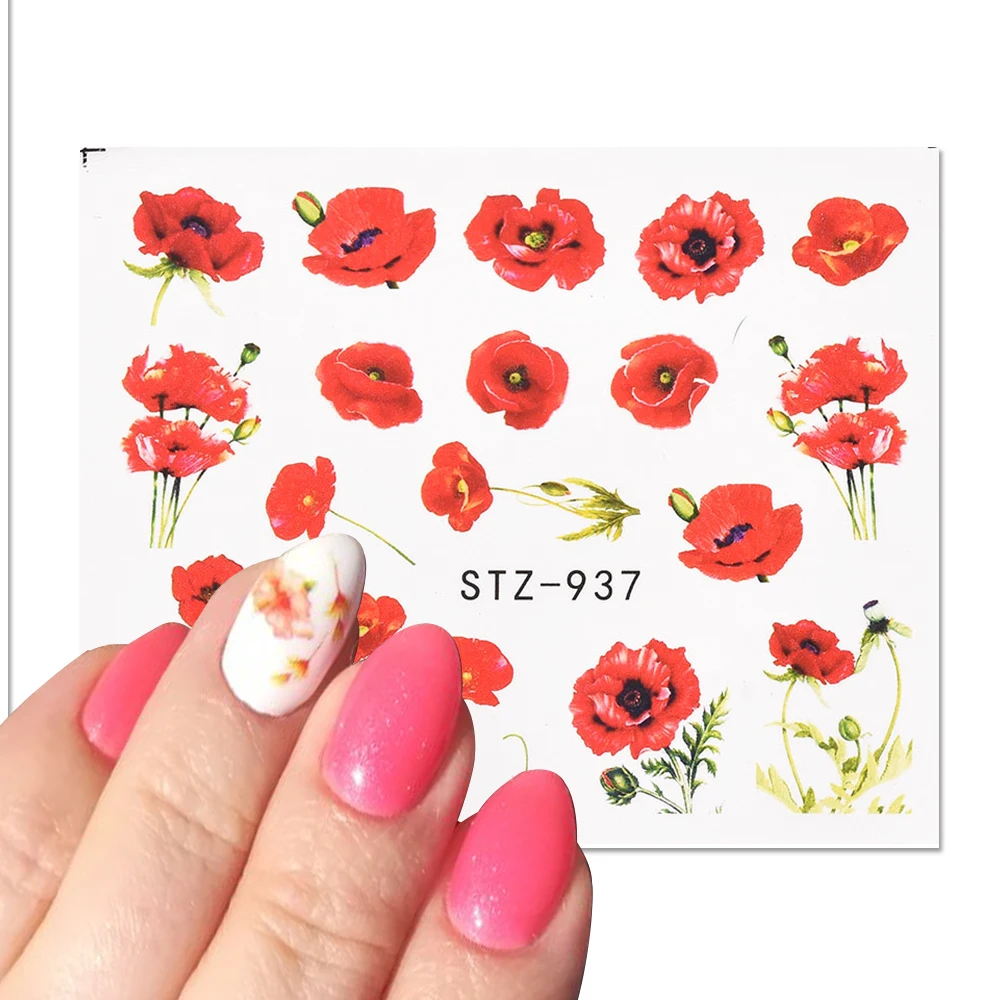 

The New 3D Nail Stickers Flower butterfly stickers for nail Foil Love Heart Design Nails Accessories Fashion Manicure Sticker