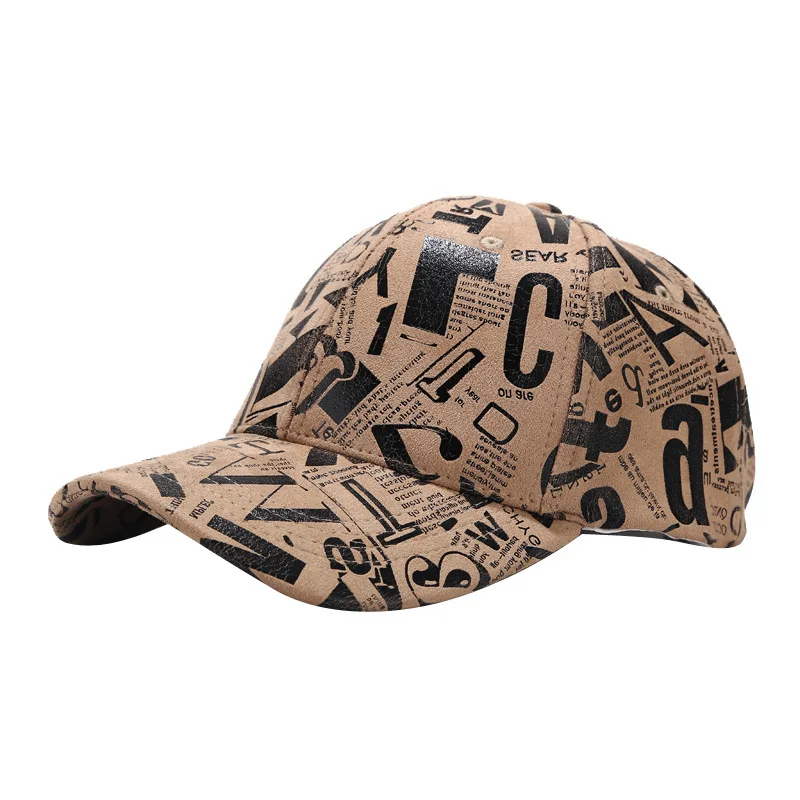 

New graffiti alphabet baseball cap summer outdoor sunscreen sun hat ins casual all-match cap