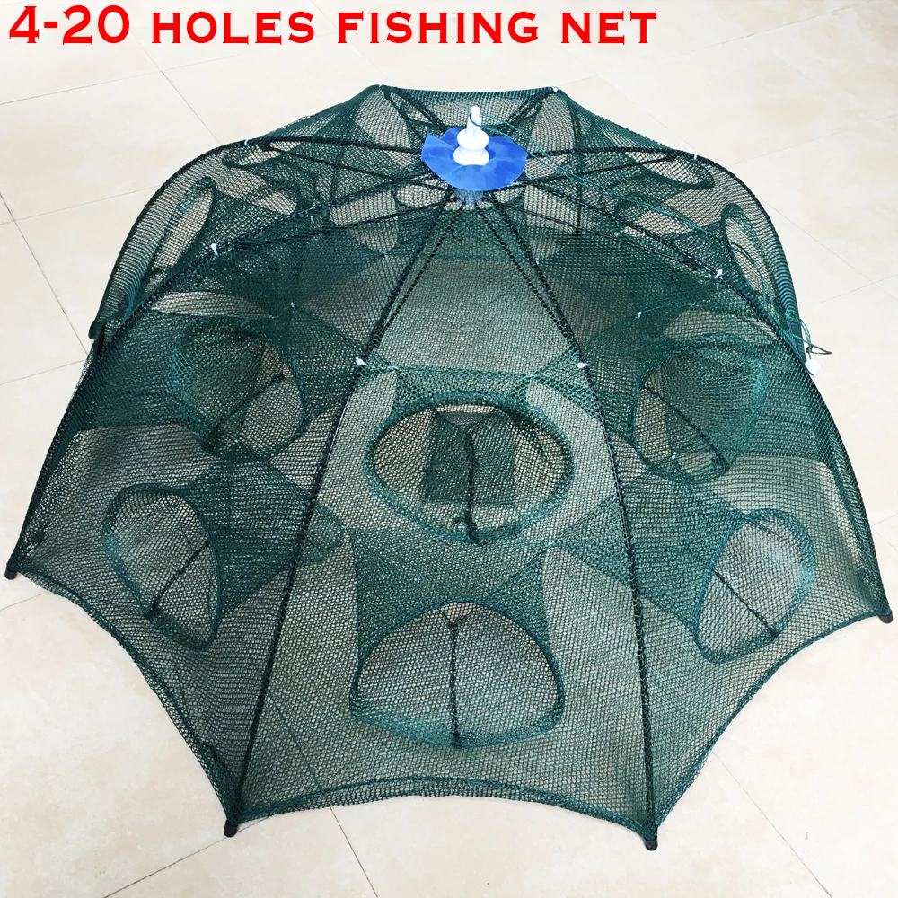Автоматическая рыболовная сетка креветка клетка нейлон складной Краб рыба