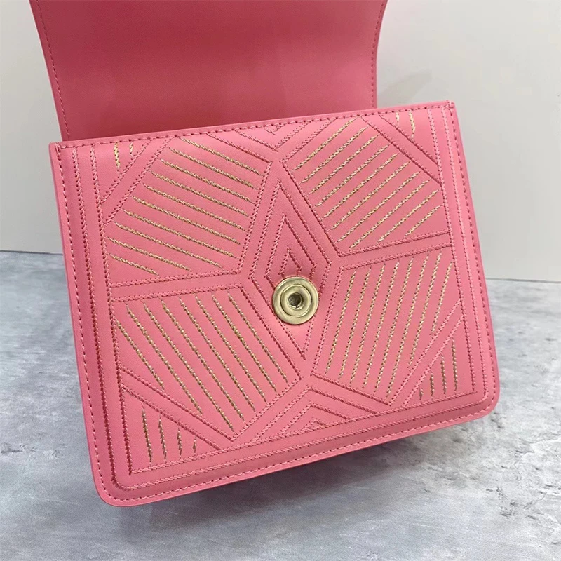 

Handbag Ladies Gold Thread Embroidery Snake Bone Chain High-Quality Small 20cm Multi-Compartment Fashion New Style 2021 Crossbod