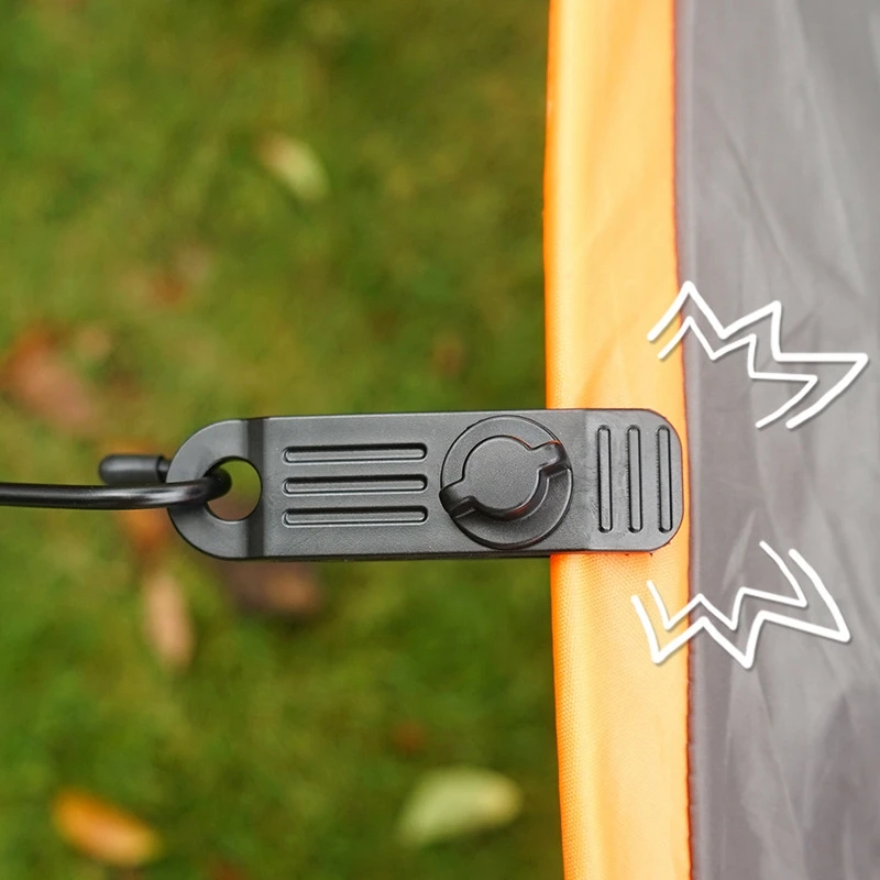10Pcs Tarp Clips Multipurpose Secures Clamp Camping Clip Canvas Anchor Gripper for Outdoor Tent Awning | Спорт и развлечения