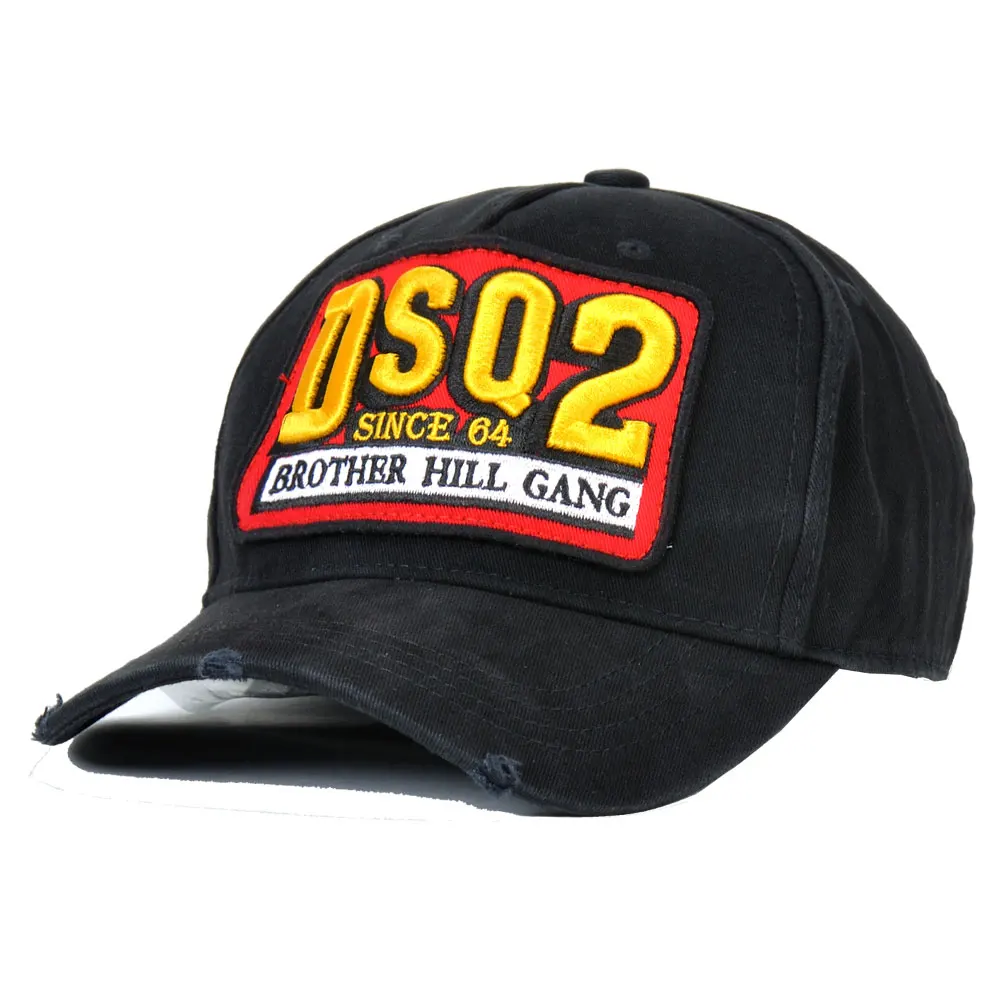 DSQICOND2 хлопковая бейсболка s буквы DSQ, брендовая Высококачественная Кепка для мужчин и женщин, дизайн клиента DSQ, Кепка с логотипом, Черная кепка для папы