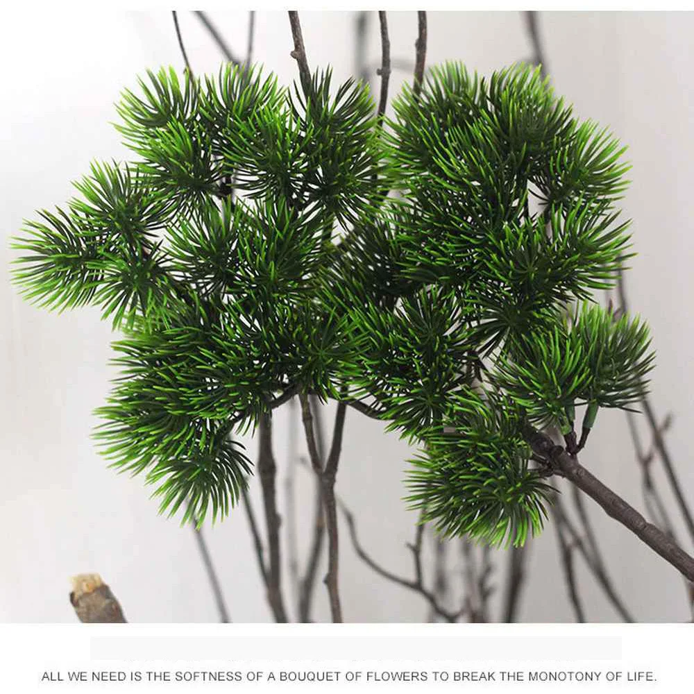 

5Pcs Artificial Plants Pine Branches Christmas Tree Accessories Ornaments Kids Gift Artificial Decorations DIY New Year Party