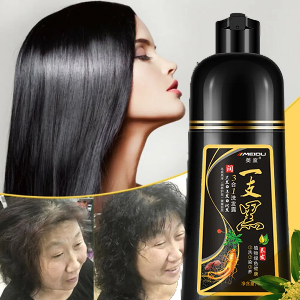 

White Hair Into Black Fast black hair shampoo Only 5minutes towish-White Hair into Black Shampoo Cream Original Hair Women Men