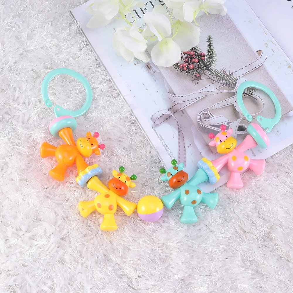 

1pcs Animal String Rattle Creative Funny Animal String Rattle for Baby Infant Newborn (Deer, Tiger, Elephant, Lion Pattern)