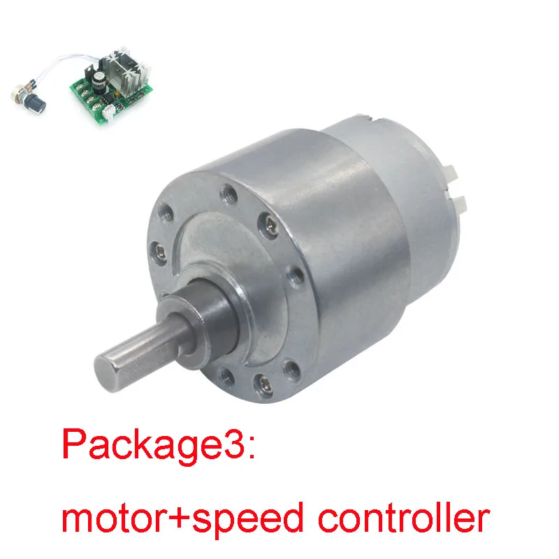 JGB37-500 DC 6 0 V 9V 12V электрический мотор с понижающим Шестерни микро Сталь высоким