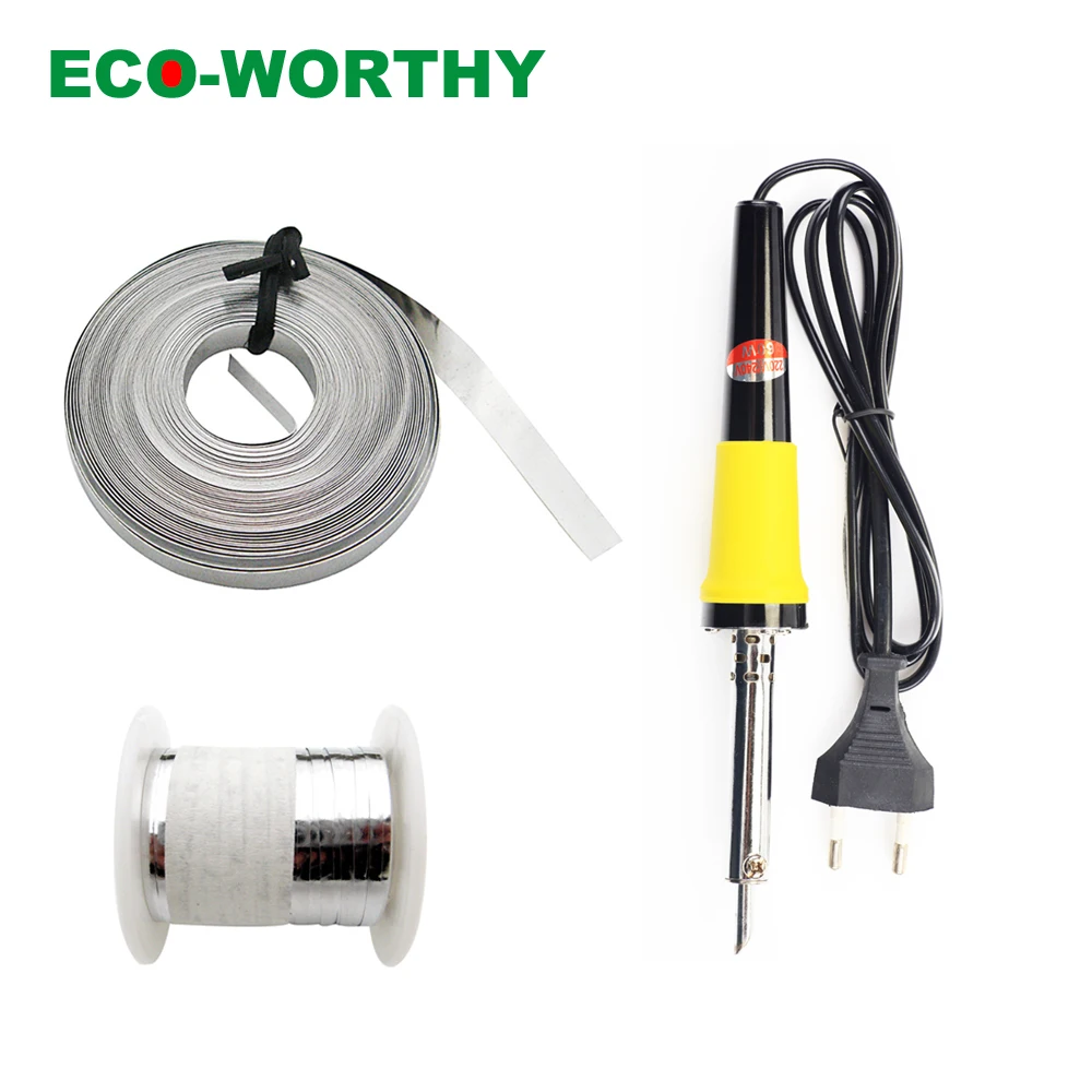ECO WORTHY Солнечная батарея DIY фотогальваническая лента табуляционная проволока