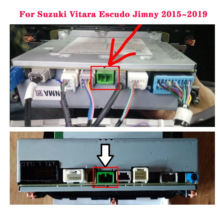 Rear View Camera For Suzuki Vitara Escudo Jimny 2015~2019 Original Input RCA Wire Switch Adapter Connector Cable