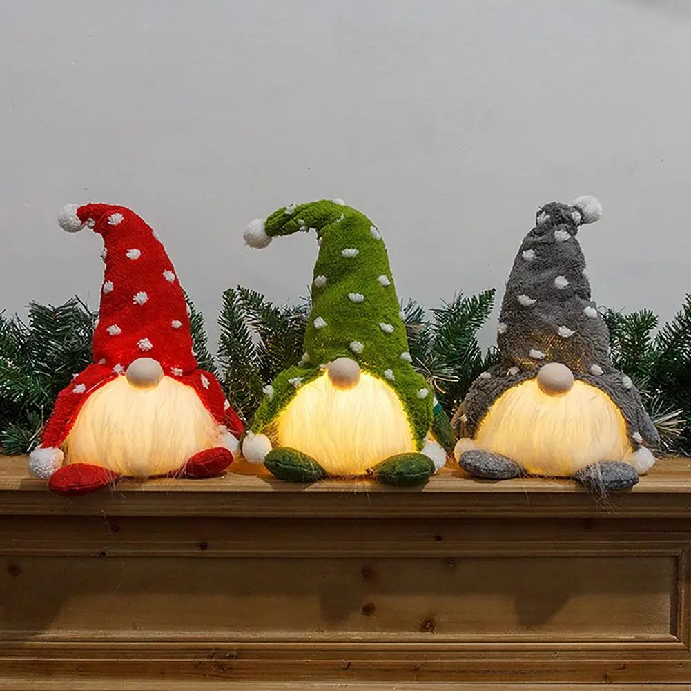 

Glowing Gnome Christmas Faceless Doll Merry Christmas Decoration Home Christmas Decorations Navidad Natal New Year 2022 Decor