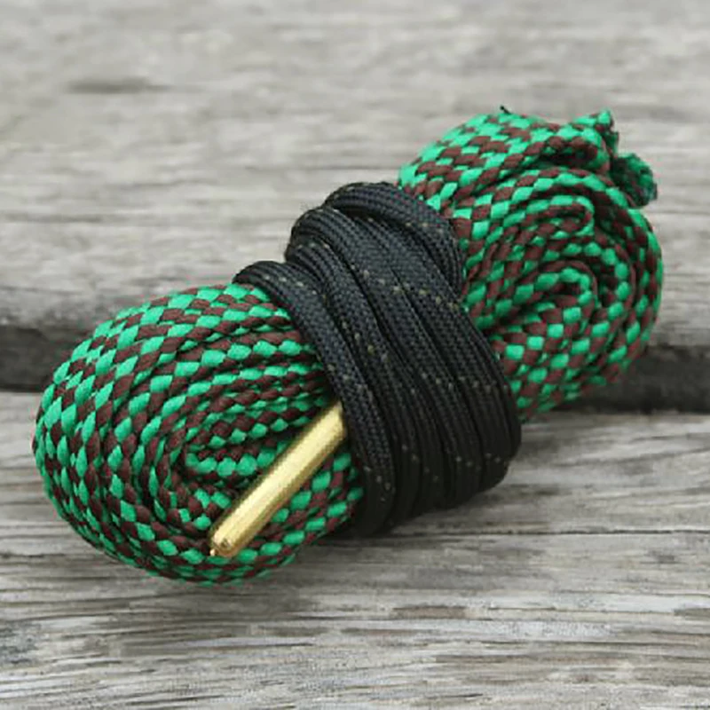 Высокое качество открытый кемпинг и туризм отверстие очиститель Rope.22 кал. 223 кал и 5,56 мм чистящий набор инструмент баррель Калибр змеиная веревка