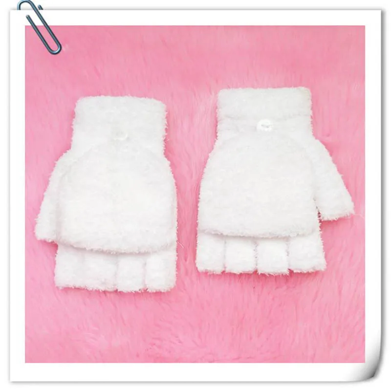 Calymel унисекс женские перчатки с открытыми пальцами коралловый бархат