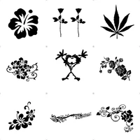 creative flowers car stickers personalized fun stickers car window decoration vinyl motorcycle accessories stickers