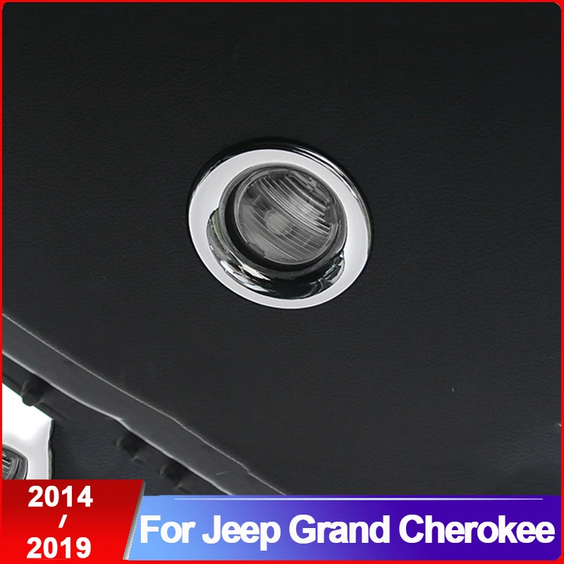 

For Jeep Grand Cherokee 2014 2015 2016 2017 2018 2019 Car Tail door reading Lampshade panel Cover Trims Car Styling Accessories