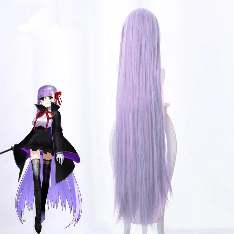 

Anime Fate Extra CCC BB Cosplay Wig Byibyi Purple 120cm Long Straight Women Fake hair Meltlilith Meltryllis Role Play Wigs