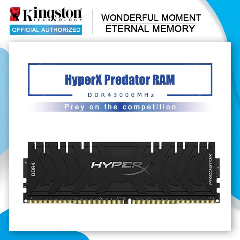 

Kingston Memoria Ram ddr4 3000Mhz 8gb 16gb 1.2V Cl15 DIMM XMP HyperX Predator Memory Rams for Desktop