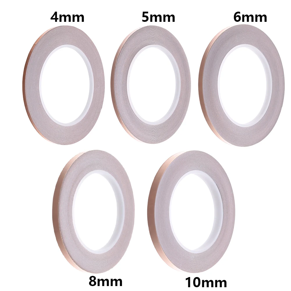 30 Meters Single Side Conductive Copper Foil Tape Strip Adhesive EMI Shielding Heat Resist | Обустройство дома