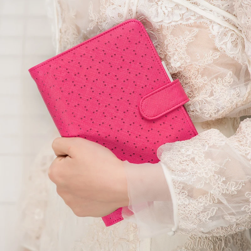 Персональный органайзер Macaroon полый кожаный деловой офисный спиральный