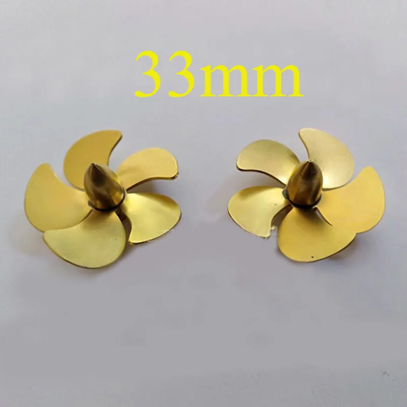 1 шт. RC лодка латунный пропеллер 5-лопастное весло диаметр 33 мм M4 вал пропеллеры