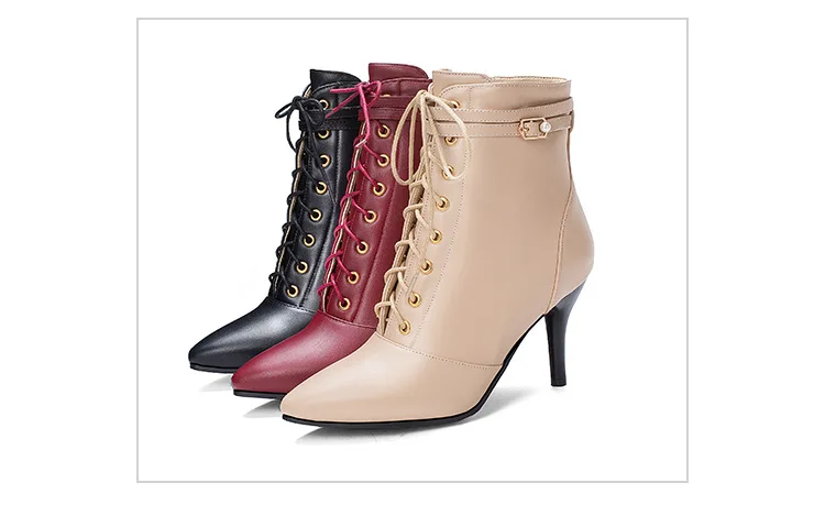 Для отдыха со Женские осенние ботильоны с пряжкой В винтажном стиле Полусапожки