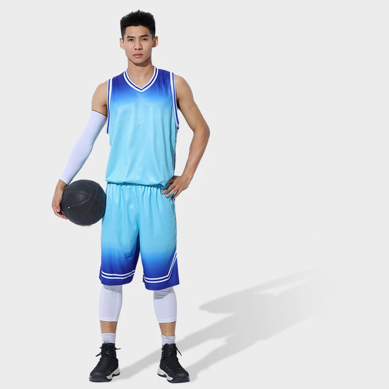

Basketball Player Jersey Pants Set Streetball Training Uniform Sleeveless Sportwear Group Team Clothes For Child Student Adult