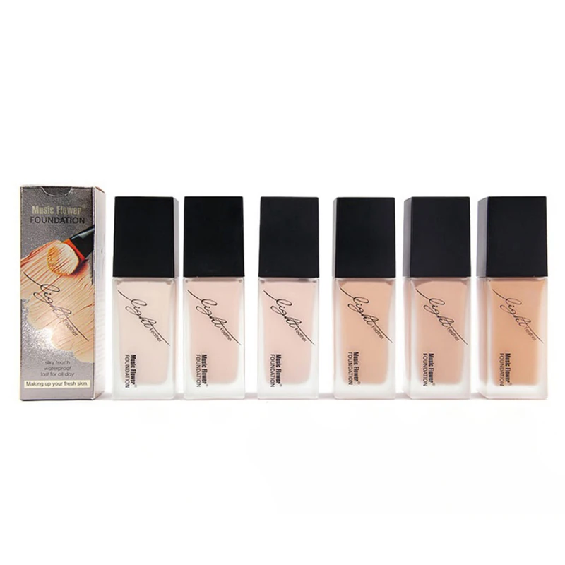 

ELECOOL Face Foundation Full Concealer Whitening Makeup Cosmetic Waterproof Natural Moisturizing Brighten Professional Base Tone
