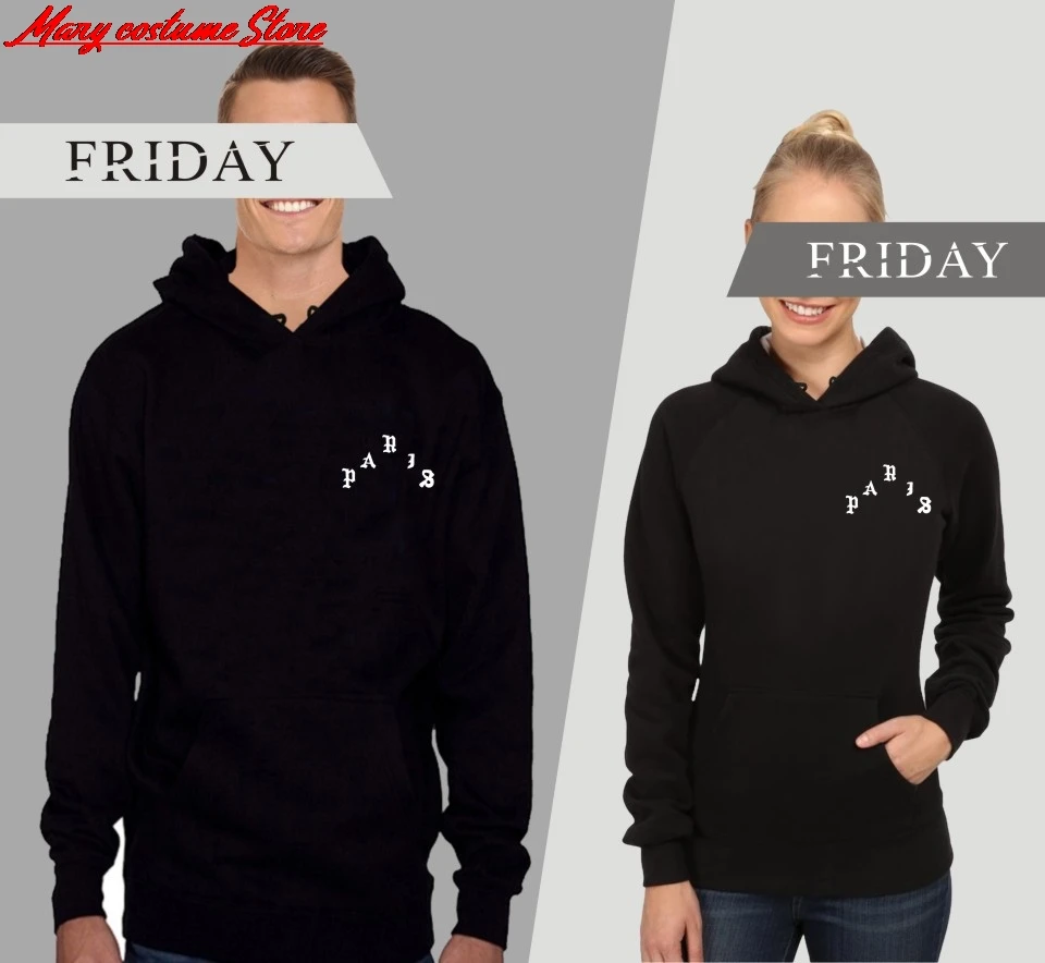 Свитшот мужской с капюшоном и принтом Я чувствую себя как пол Пабло Канье Уэста