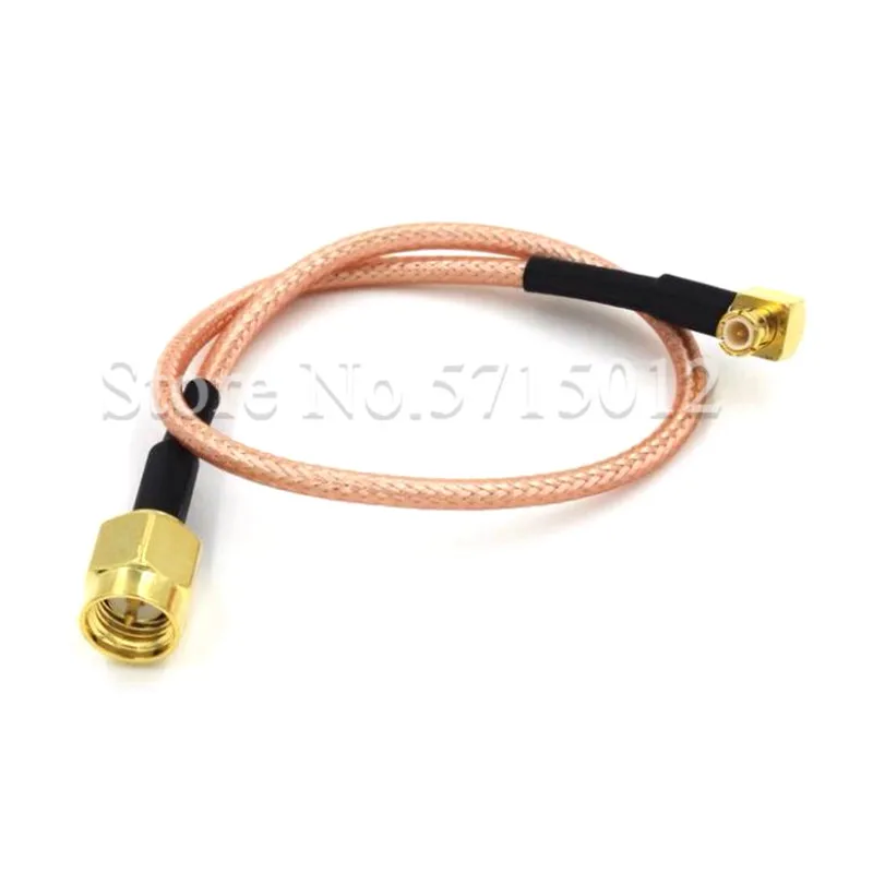 

1pcs SMA Male Head Turn to MCX Male Bend Head Plug Extension Connecting Wire RG316 15cm Antenna Pigtail Cable