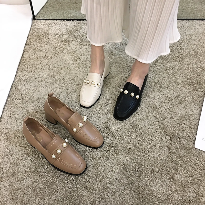 Женская обувь туфли с острым носком новинка весны 2020 модная повседневная на