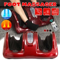 220v electric foot heating massager ankle calf kneading rolling shiatsu massage pain relief reflexology machine body health care