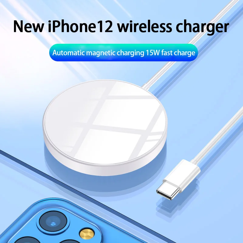 Беспроводное зарядное устройство 15 Вт для IPhone 12/12 Mini/12 Pro/12 Pro Max 45 ° | Мобильные