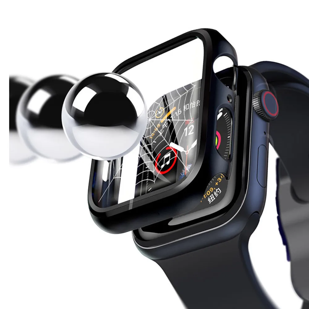 

Cover for Apple Watch Case Series 6 SE 5 4 3 44mm 40mm Bracelet Tempered Glass IWatch 42mm 38mm 42 Watch Accessories 44 40 Mm