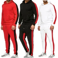 mens casual tracksuit 2021 new mens zipper hoodies and sweatpants two pieces sets sportswear high quality clothing for male