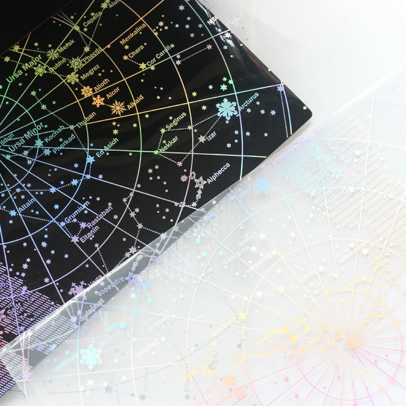 Вместительный золотистый/серебристый Органайзер Domikee A4 из фольги с рисунком