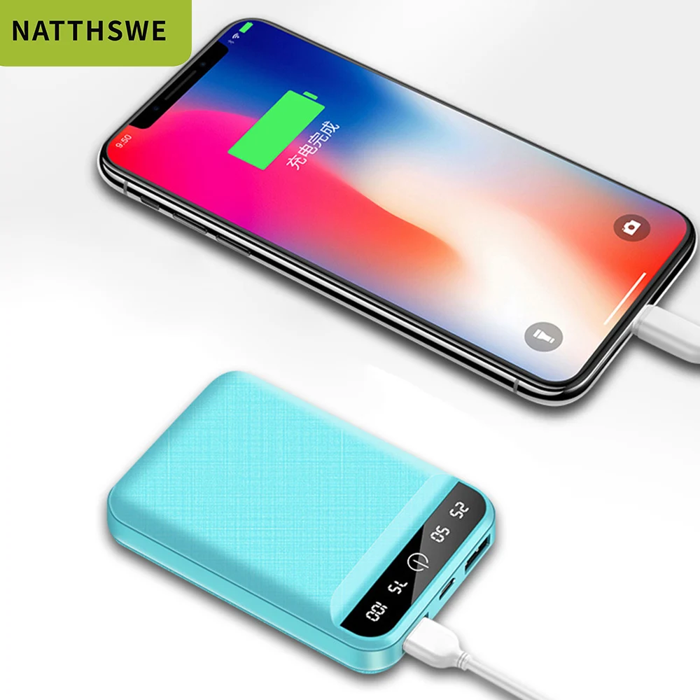 NATTHSWE внешний аккумулятор 30000 мАч для Xiaomi Mi 2 USB портативное зарядное устройство