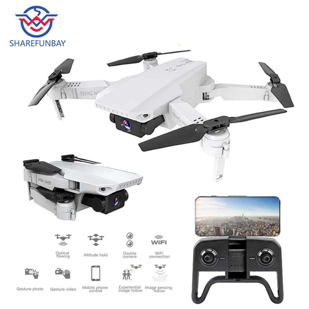 SHAREFUNBAY KF609 Дрон HD 4k WiFi передача в реальном времени fpv видео запись двойная камера