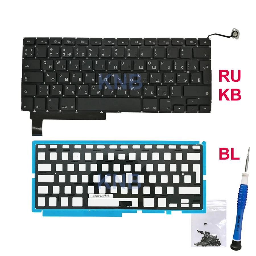 Новая сменная клавиатура для Macbook Pro 15 дюймов A1286 русская версия 2009 2010 2011 2012 года |
