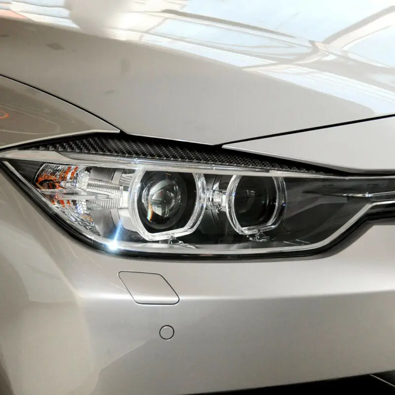 

Для BMW 3 серии F30 328 320i 2013-15, автомобильные фары из углеродного волокна, веки для бровей
