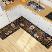 Kitchen Floor Mat Long Plush Carpet Two-piece Set Of Kitchen Home Water Absorption And Dirt Resistance Tapis De Cuisine Long Kitchen Floor Mat Long Plush Carpet Two-piece Set Of Kitchen Home Water Absorption And Dirt Resistance Tapis De Cuisine Long