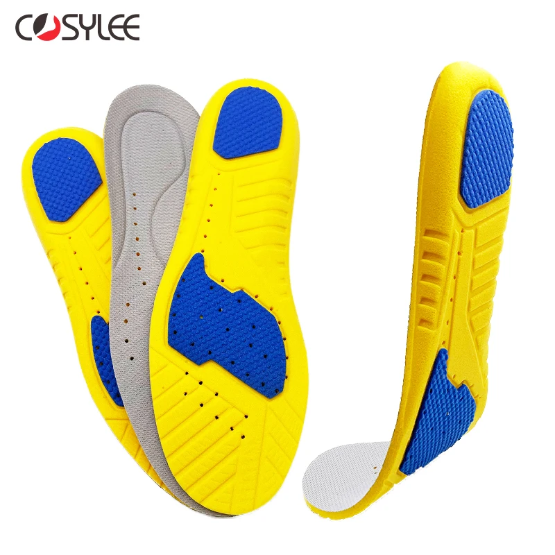 Memory Foam Sports Running insoles Breathable Deodorization insoles for Shoes Flat Feet Man Women Orthopedic Pad