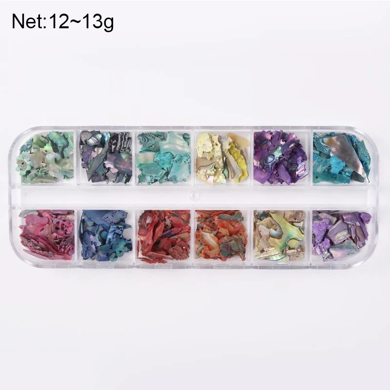 Необычные морские 3D украшения для ногтей ломтики красочный дизайн разные