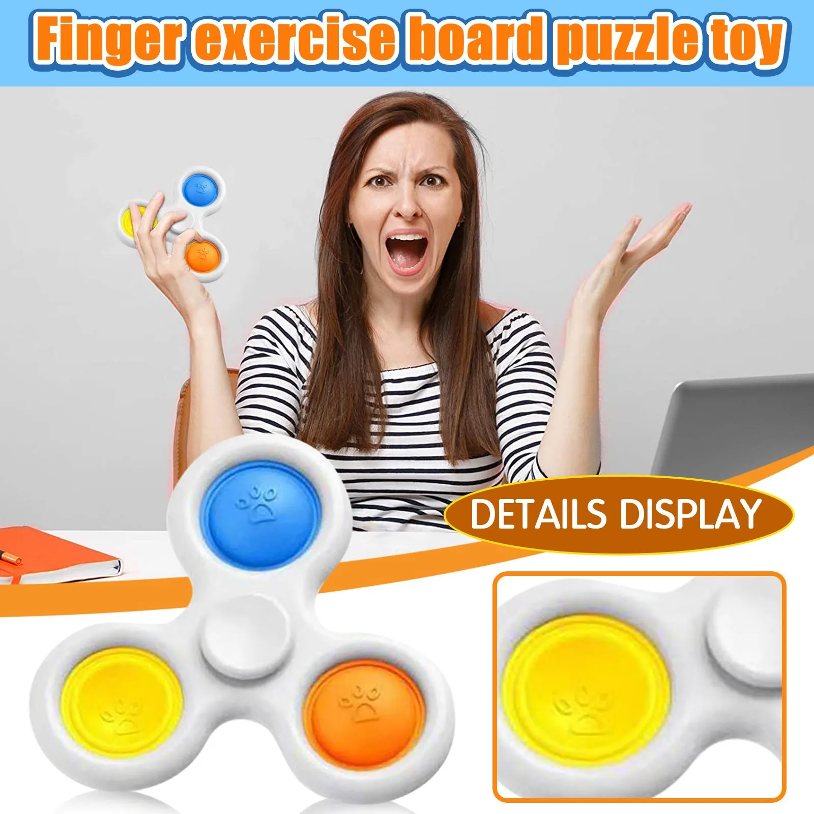 

Silicone Finger Stress Reduction Exercise Board Toy For Children Intelligence Early Education Intensive Training birthday gift