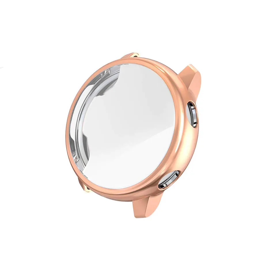 Rose Gold Полный защитный чехол для samsung Galaxy 2, 40 мм, 44 мм, часы, активная защита экрана из ТПУ для Galaxy Watch Active, 40 мм, бампер - Цвет: Rose Gold