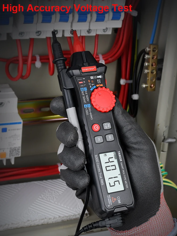 Professional Digital Multimeter Smart Pen Type True RMS Ohm Capacitance Hz AC DC NCV Automotive Tester HABOTEST TA802 | Инструменты