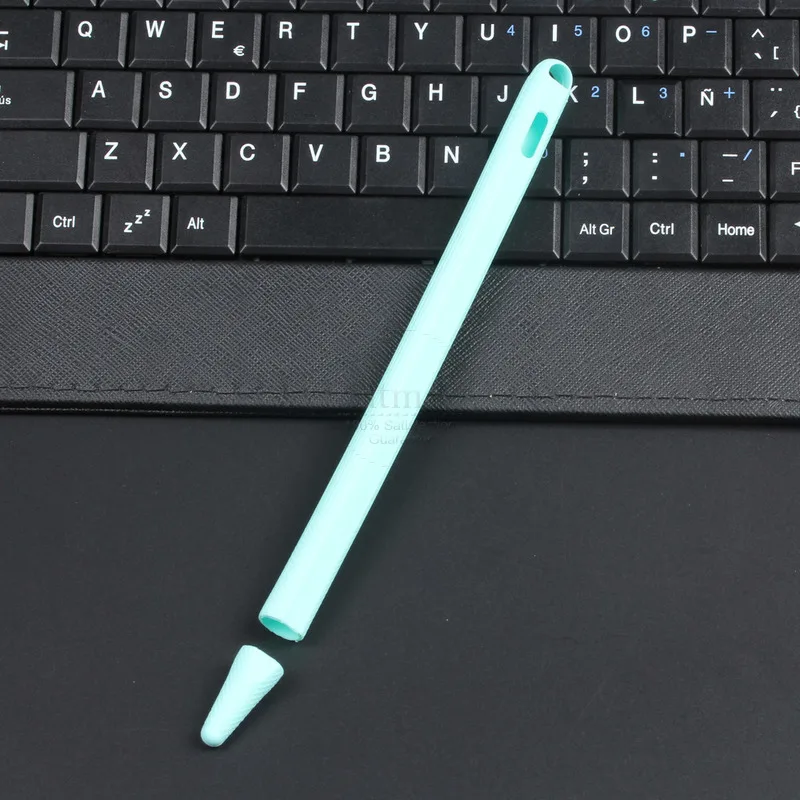 Новинка для Apple Pencil 2 Чехол Мягкая силиконовая ручка-стилус для планшета держатель для iPad Pencil 2-го поколения крышка Насадка На глушитель сумка сумки - Цвета: Sky Blue
