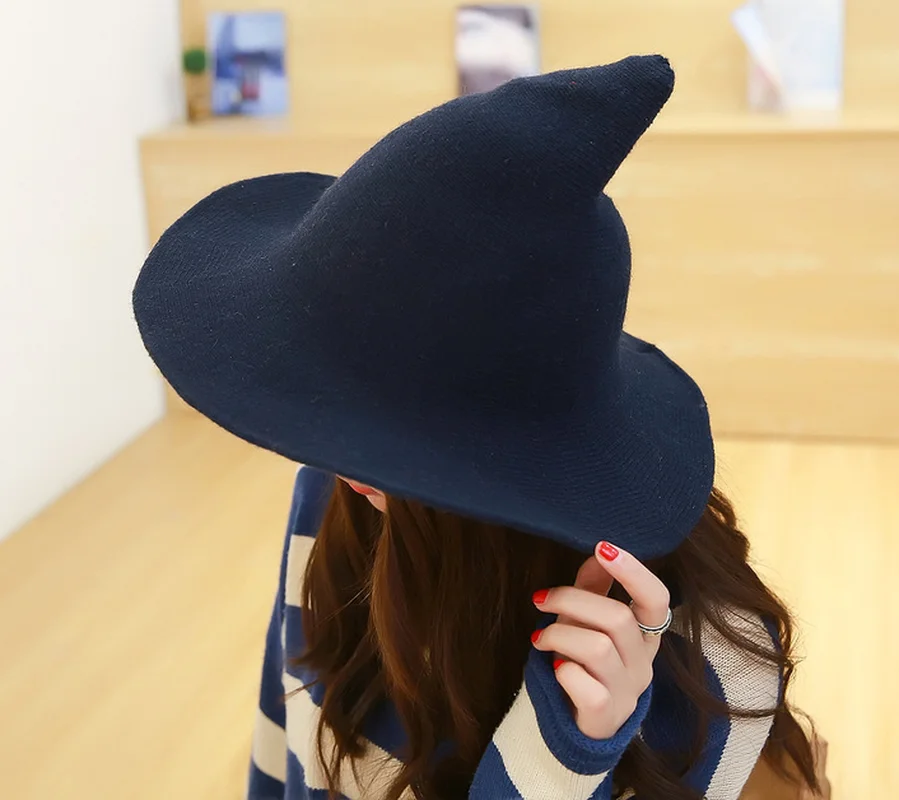 

Modern Hat Halloween Witch Hats Women Party Cap Witcher Foldable Wide Breathable Anti-sunburn Bucket Funny Hat Cap